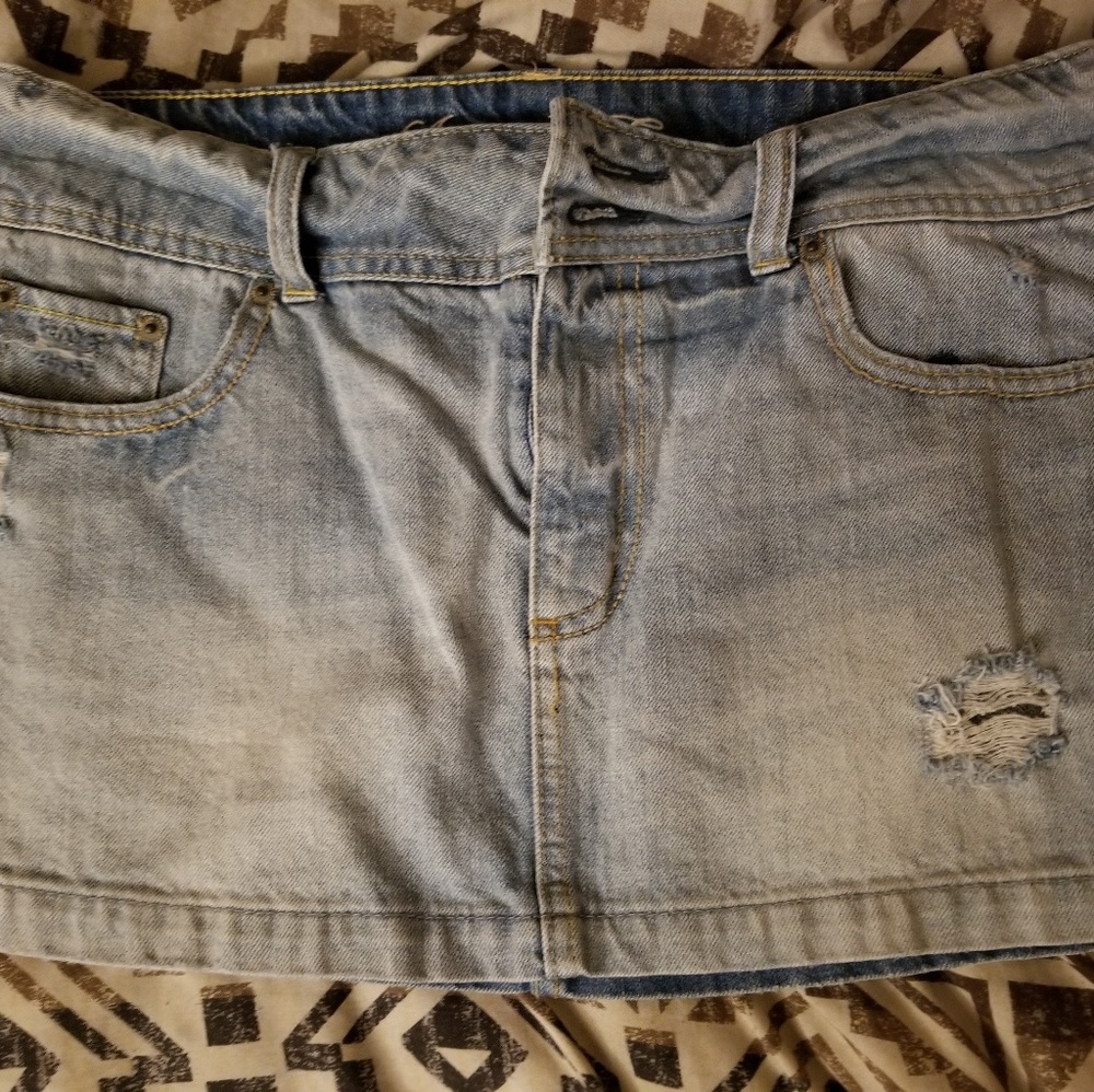 American Eagle Denim Mini Skirt
